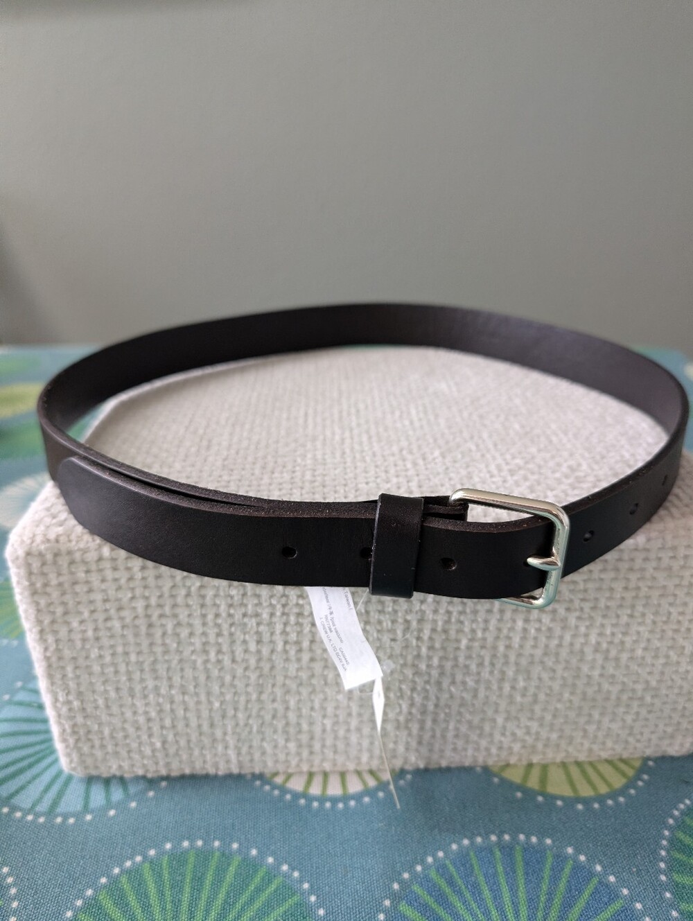 Madewell Narrow Leather Belt Size 32 Black